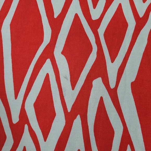 Diane Von Furstenberg Reina Ikat Print Silk Long Sleeve Tunic Dress Sz 10 Jersey - Picture 12 of 14